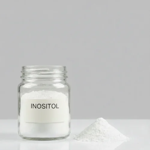 Inositol sample for undergoing HPLC purity analysis in lab