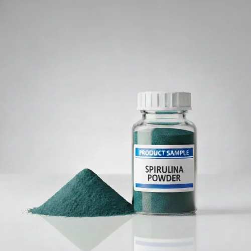 Spirulina powder sample for lab testing